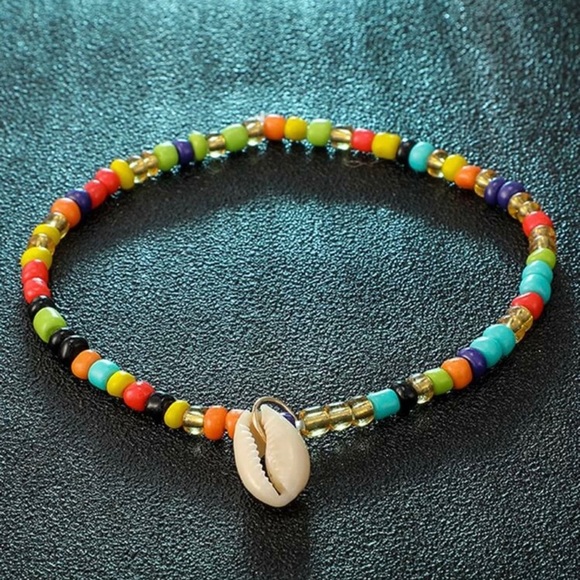 3/$30 β€οΈ Multi Color Beaded Conch Shell Anklet - Picture 5 of 5